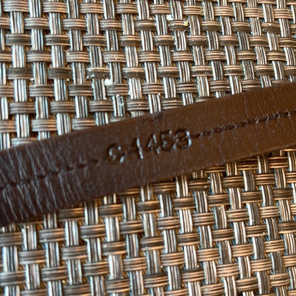 💯authentic Prada belt 32/80 27” l x 0.5” w vintage silver circles - Picture 7 of 8